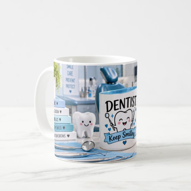 De Café Caneca Dentista Continue Sorriso (Frente Esquerda)