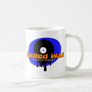 De Café Caneca derretida do logotipo da cera