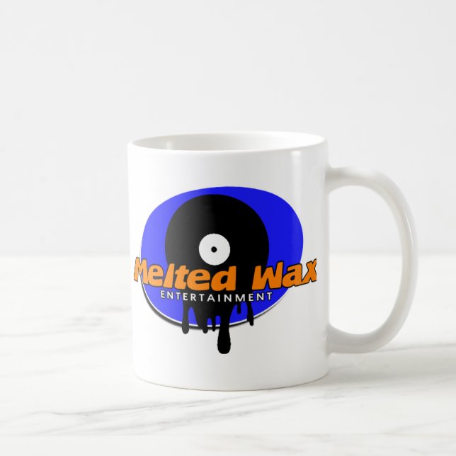 De Café Caneca derretida do logotipo da cera (Direita)