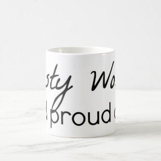 De Café Caneca desagradável da mulher
