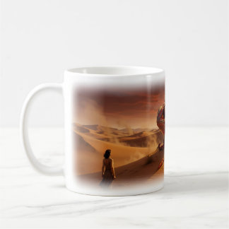 De Café Caneca Deserto Camaleão Miragem Pôr do Sol Fantasi
