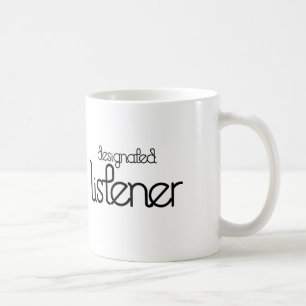 De Café Caneca designada do ouvinte