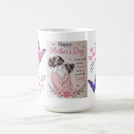 De Café Caneca Dia das Mães Borboleta Feliz