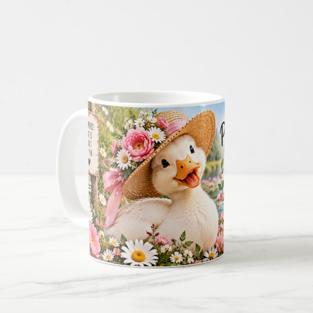 De Café Caneca Dias Felizes com Patos Lindos (Frente Esquerda)