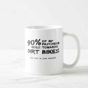 De Café Caneca Dinheiro Desperdiçado Moto Motocross