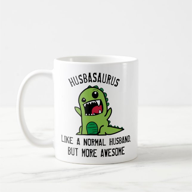 De Café Caneca Dinossauro Marido, Husbasaurus Caneca, (Esquerda)