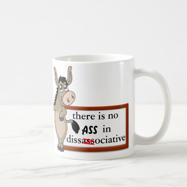 De Café caneca dissociativa do asno (Direita)