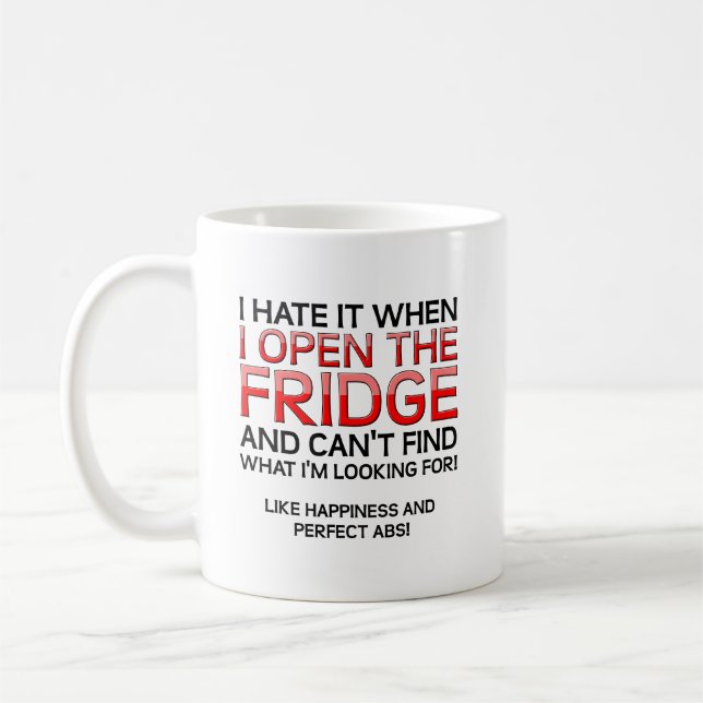 De Café Caneca Divertida Abrir a Geladeira (Esquerda)