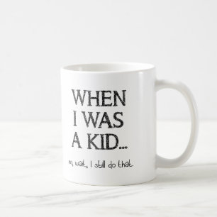 De Café Caneca Divertida Ainda uma Criança