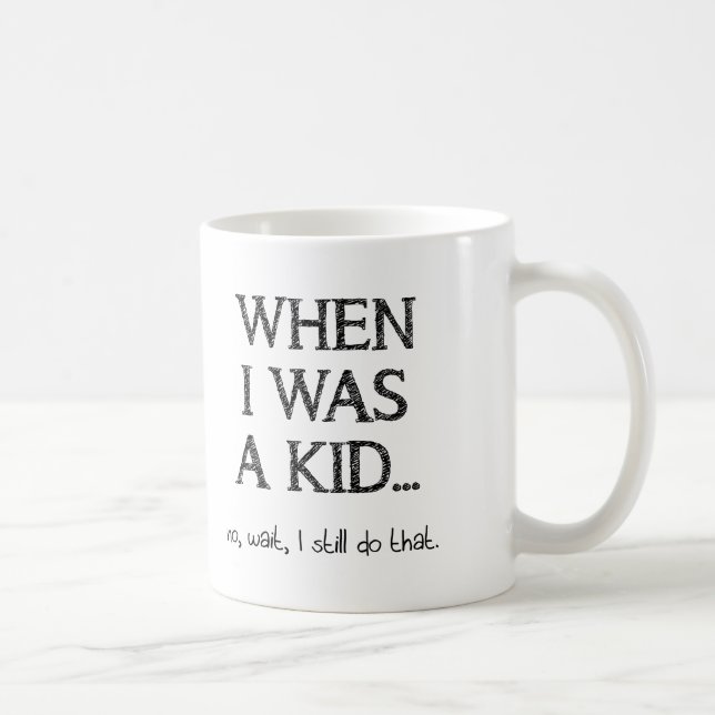 De Café Caneca Divertida Ainda uma Criança (Direita)