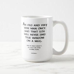 De Café Caneca Divertida com Conselhos Sábios
