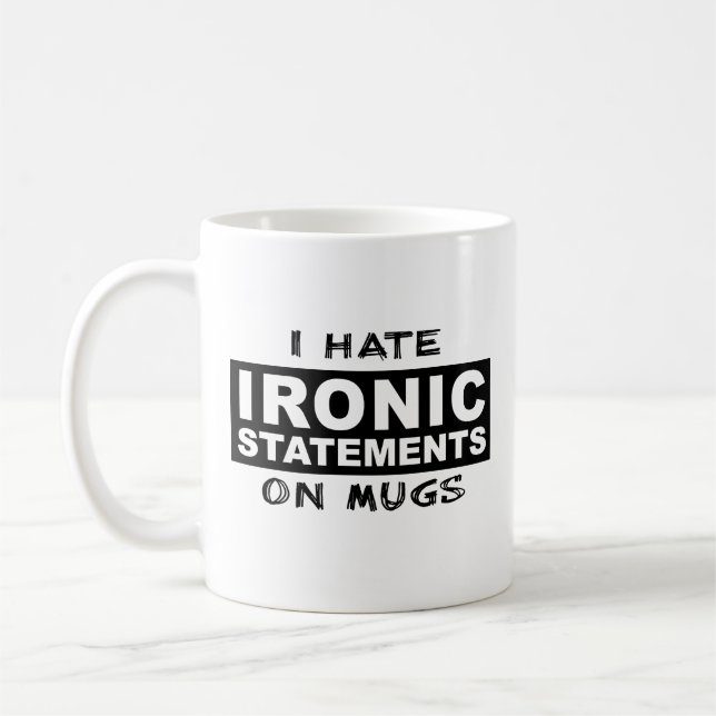 De Café Caneca Divertida com Frase Irônica Humor Ironia (Esquerda)