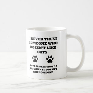 De Café Caneca Divertida Confie nos Gatos