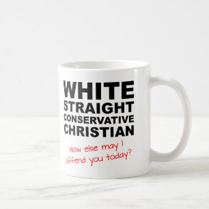 De Café Caneca Divertida Cristã Conservadora Branca Hétero