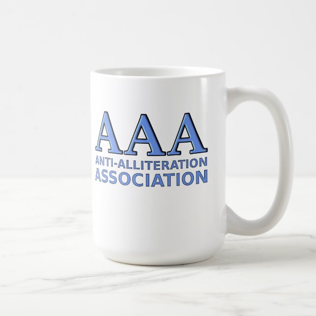 De Café Caneca Divertida da Associação Anti-Aliteração (Direita)
