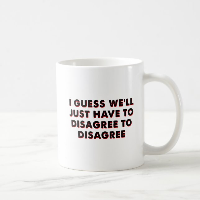 De Café Caneca Divertida Discordar para Discordar (Direita)