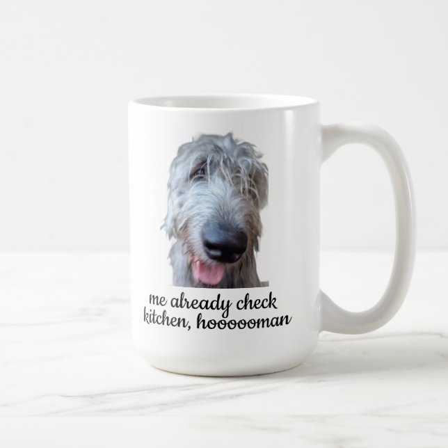 De Café Caneca Divertida do Irish Wolfhound – Já Verifique (Direita)