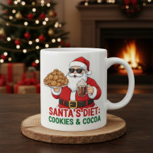 Caneca Divertida do Papai Noel – Dieta do Papai No
