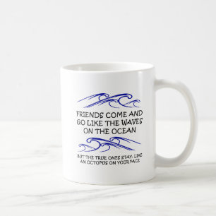 De Café Caneca Divertida do Polvo Amigo Verdadeiro
