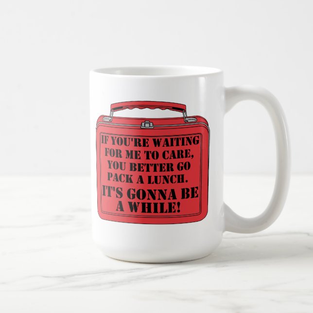 De Café Caneca Divertida Embalar Um Almoço (Direita)