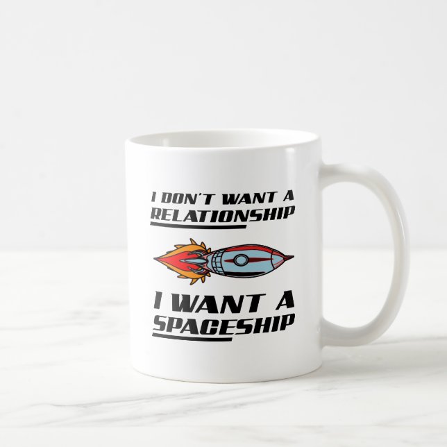 De Café Caneca Divertida Espaçonave do Relacionamento (Direita)