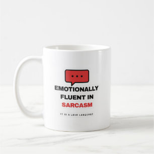 De Café Caneca Divertida Fluente Em Sarcasmo Emocionalment
