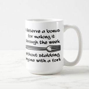 De Café Caneca Divertida Furar Com Um Garfo