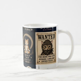 De Café Caneca Divertida “Gato Procurado” – Presente para