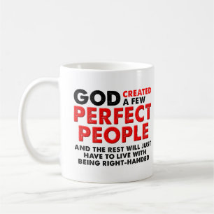 De Café Caneca Divertida Mão Esquerda Perfeita