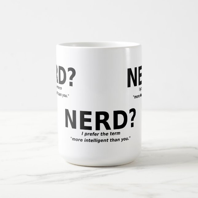 De Café Caneca Divertida Nerd ou Mais Inteligente (Centro)