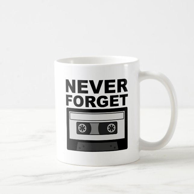 De Café Caneca Divertida Never Forget Cassette (Direita)