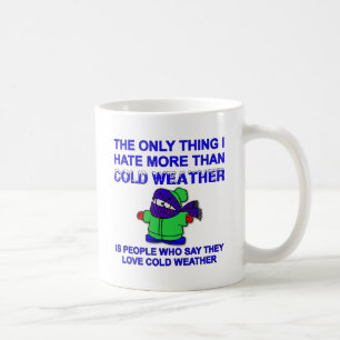 De Café Caneca Divertida Odeio Clima Frio