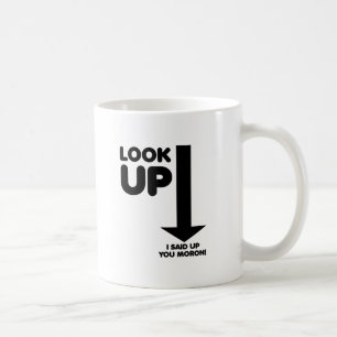 De Café Caneca Divertida Olhe Para Cima