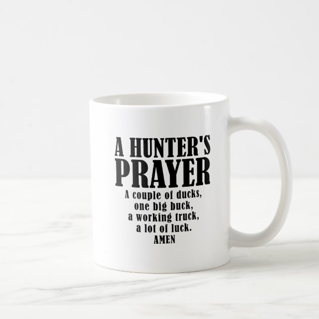 De Café Caneca Divertida Oração do Caçador (Direita)