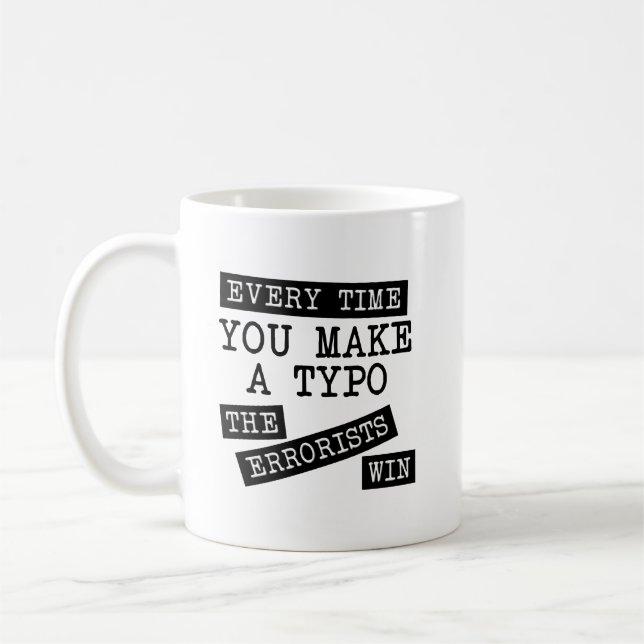 De Café Caneca Divertida Os Erroristas Vencem (Esquerda)