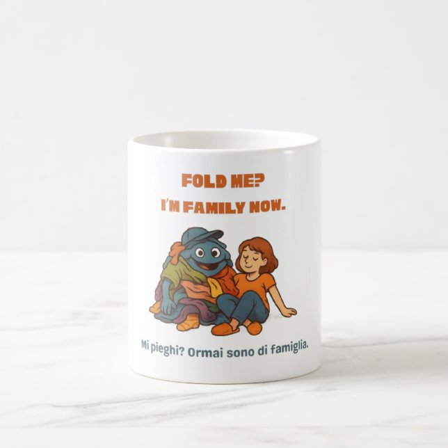 De Café Caneca Divertida para Roupa – Dobre-me, Agora Sou  (Centro)
