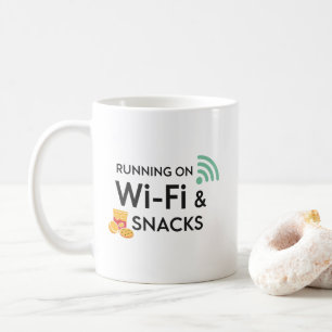 De Café Caneca Divertida para Trabalho Remoto Citação Wi-F