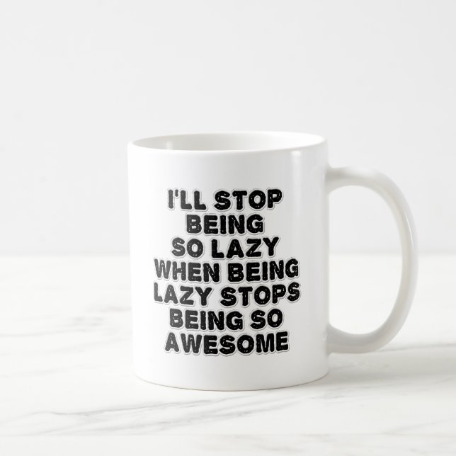 De Café Caneca Divertida Preguiçosa Incrível (Direita)