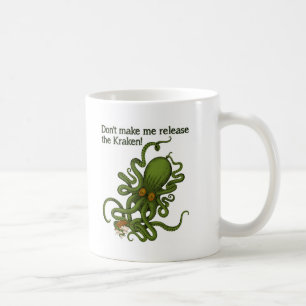De Café Caneca Divertida Solte o Kraken