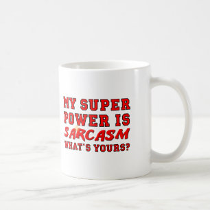 De Café Caneca Divertida Super Poder do Sarcasmo