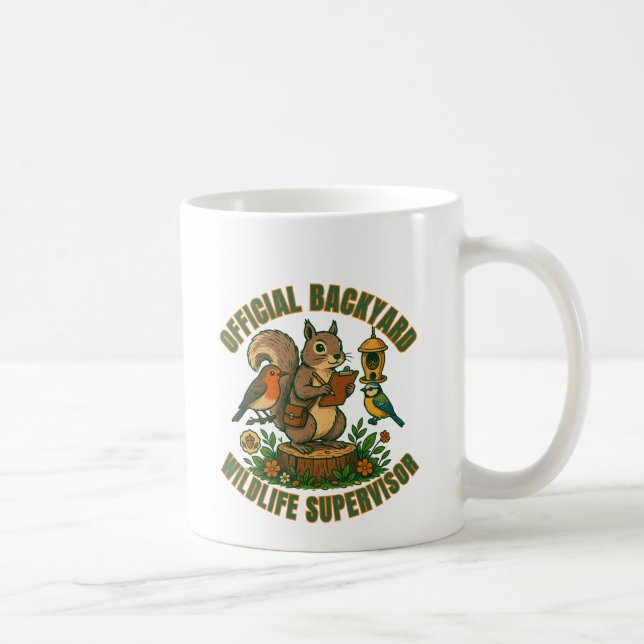 De Café Caneca Divertida Supervisor Oficial da Vida Selvag (Direita)