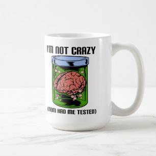 De Café Caneca Divertida Testada Não Louca