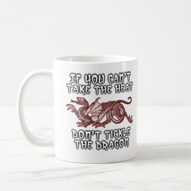 De Café Caneca Divertida Tickle The Dragon Humor (Esquerda)