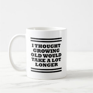 De Café Caneca Divertida Velho Demais Para Ser Rápido