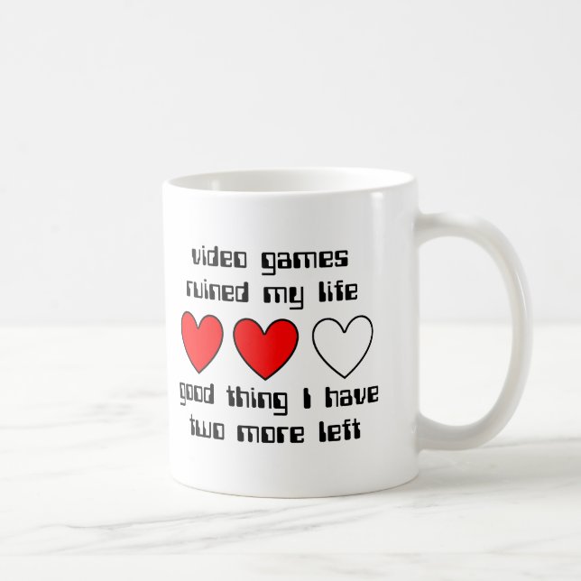 De Café Caneca Divertida Vidas Restantes Humor (Direita)