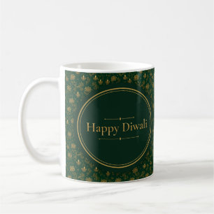 De Café Caneca Diwali Lotus Mehndi Esmeralda