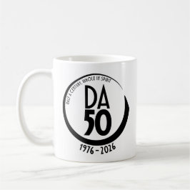 De Café Caneca do 50º Aniversário 1976-2026 em Preto