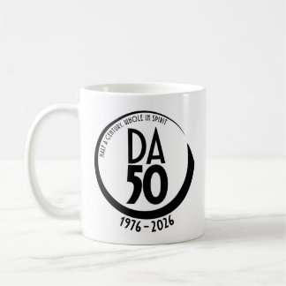 De Café Caneca do 50º Aniversário 1976-2026 em Preto