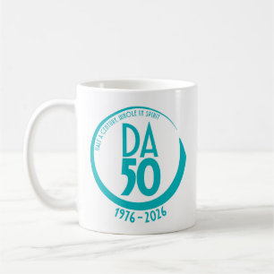 De Café Caneca do 50º Aniversário 1976-2026 em Turquesa