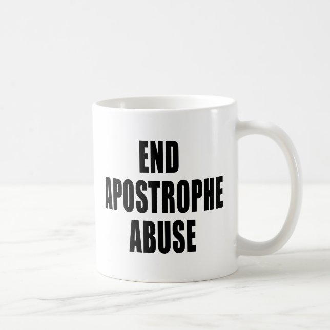 De Café Caneca do abuso da apóstrofe (Direita)